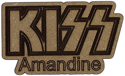 Magnet - Logo musique Kiss personnalisable